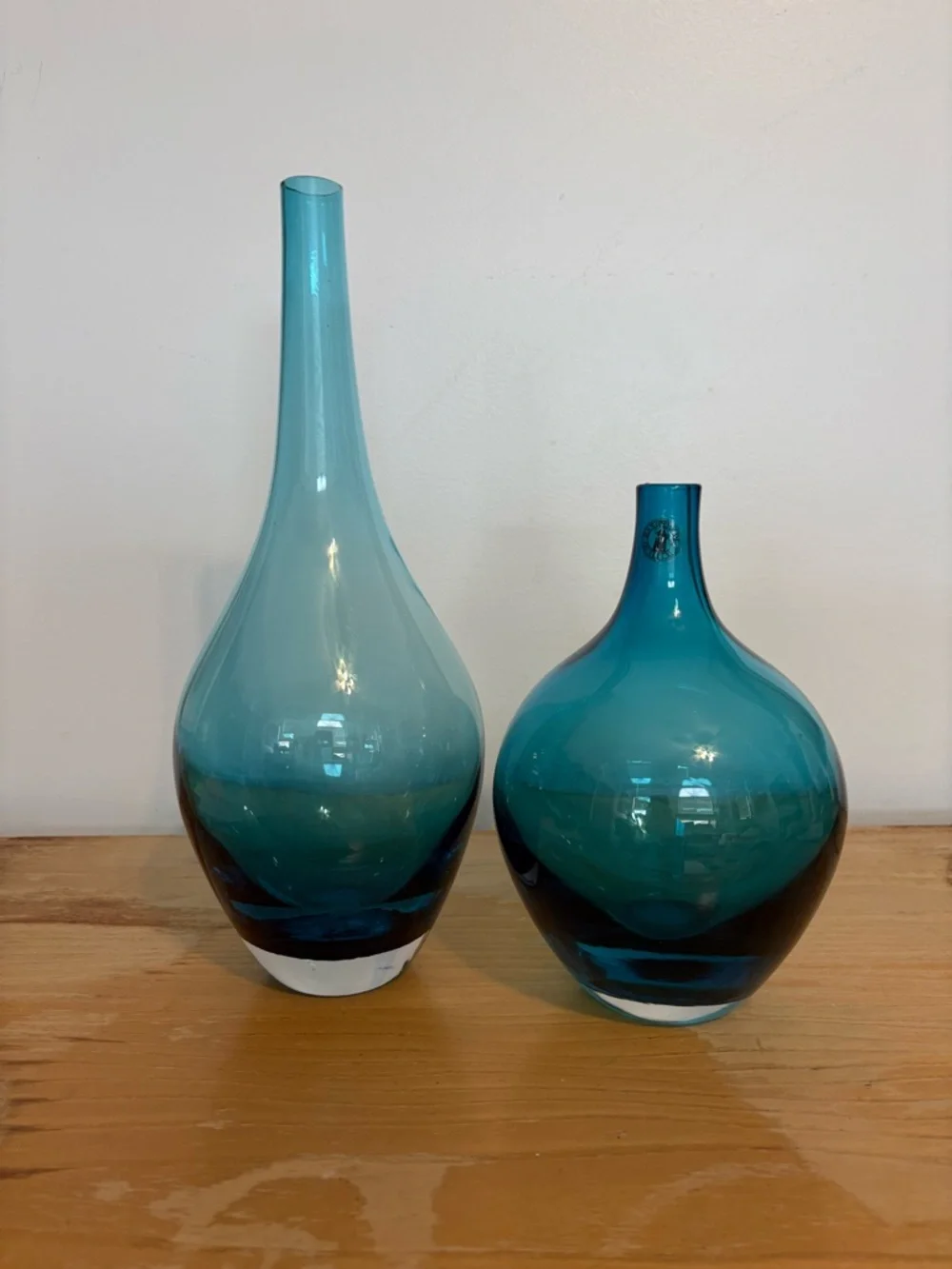 Retired Salong IKEA blown Glass Decorative Vases by Johanna Jelinek